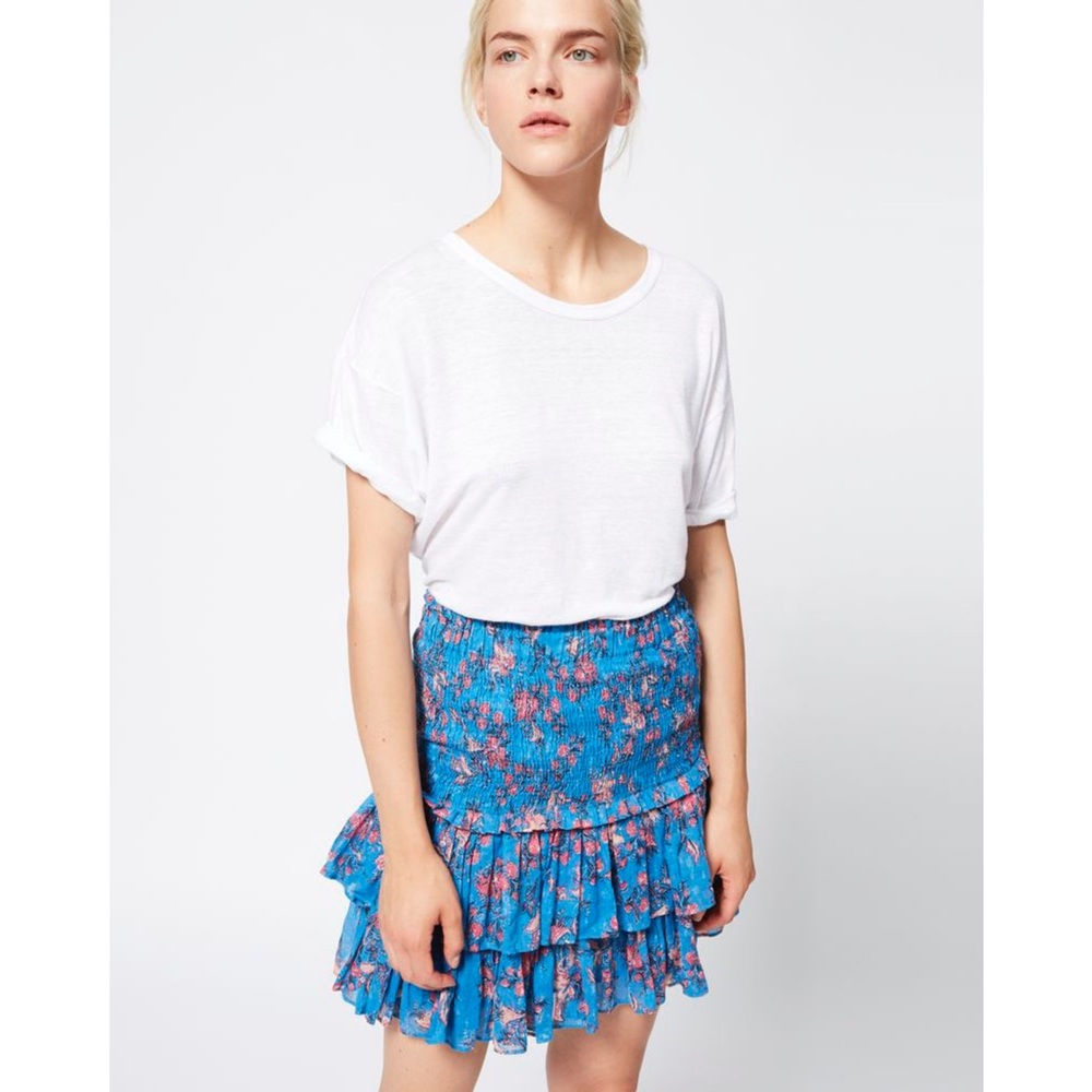 🇫🇷Isabel Marant Etoile Kiliann Linen Tee White